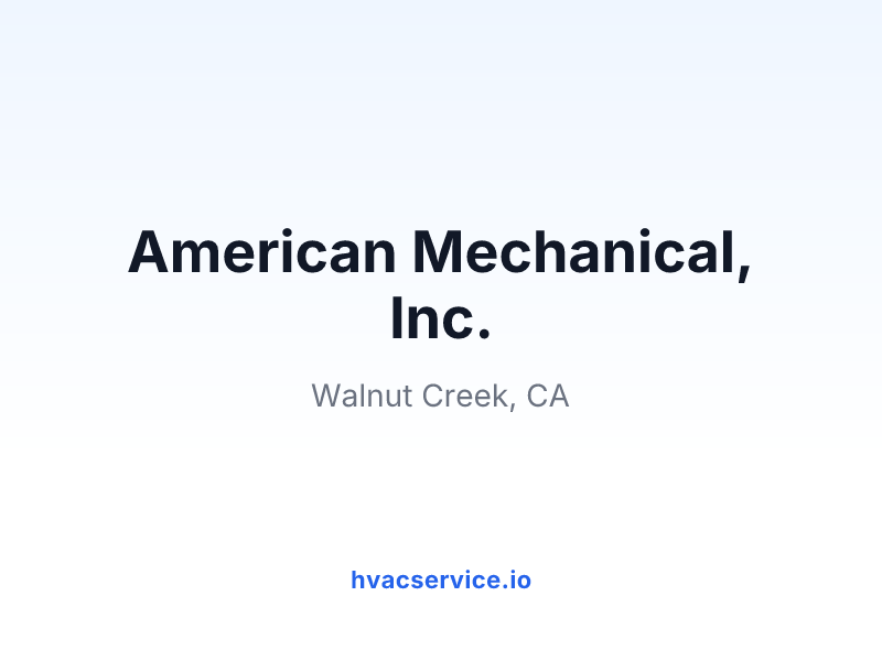 American Mechanical, Inc.