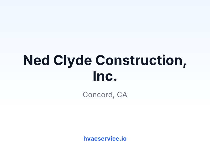 Ned Clyde Construction, Inc.