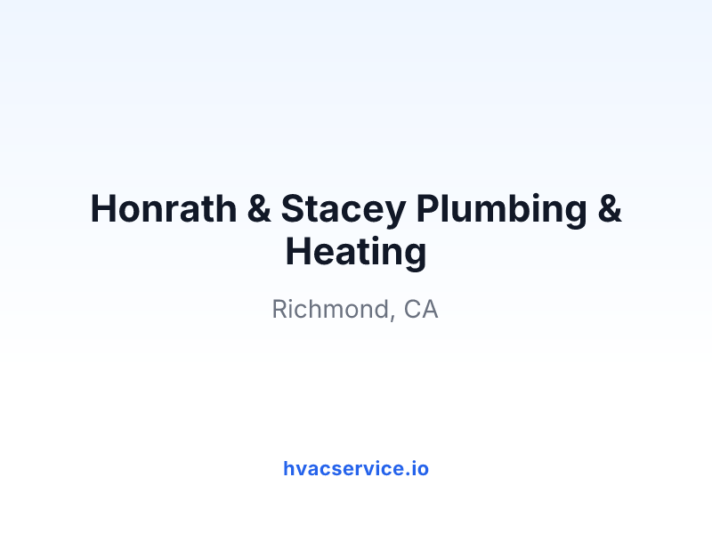 Honrath & Stacey Plumbing & Heating