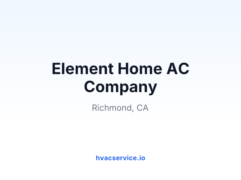 Element Home AC Company