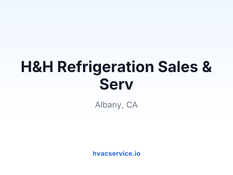 H&H Refrigeration Sales & Serv