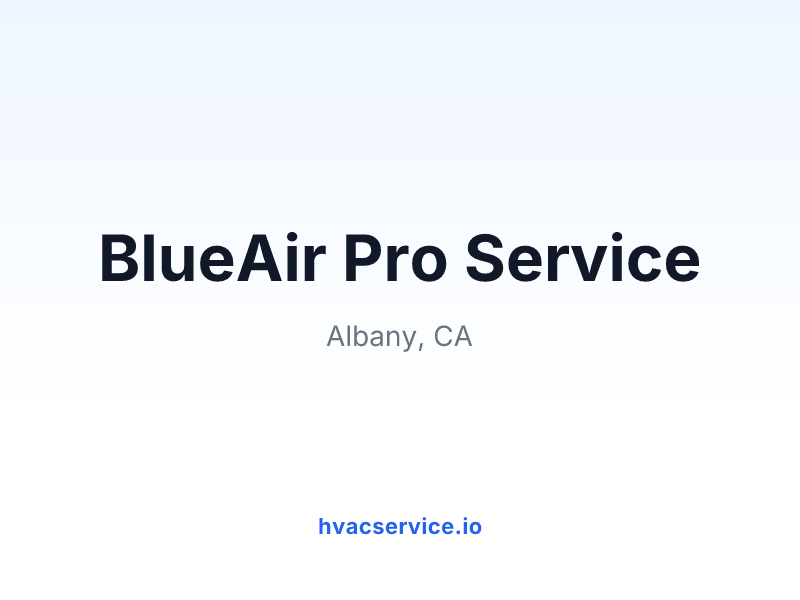 BlueAir Pro Service