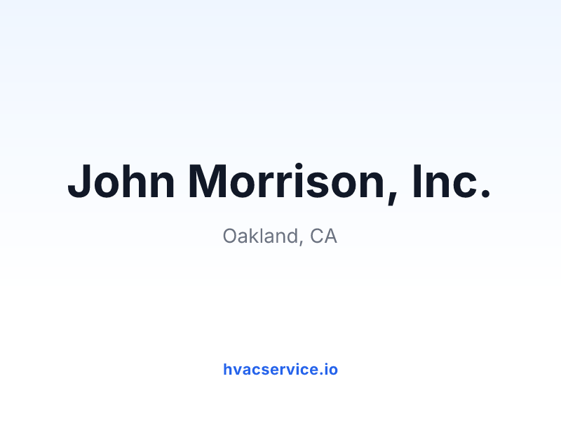 John Morrison, Inc.