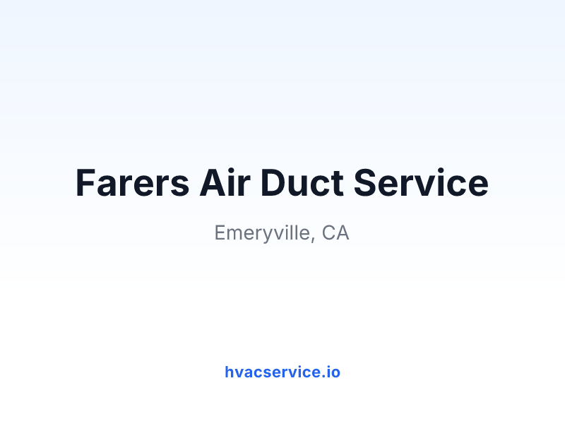 Farers Air Duct Service