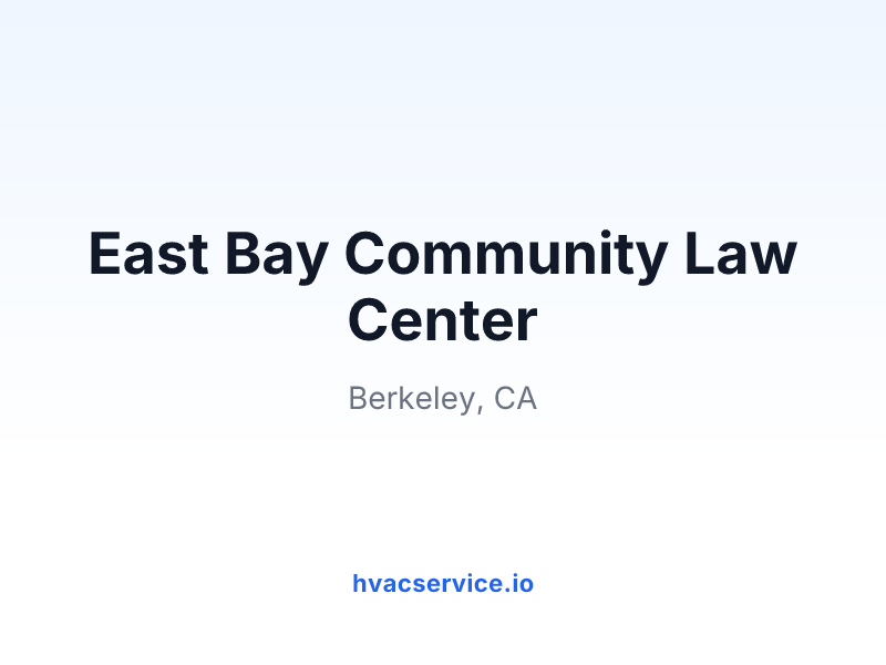East Bay Community Law Center