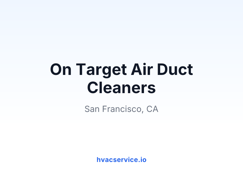 On Target Air Duct Cleaners