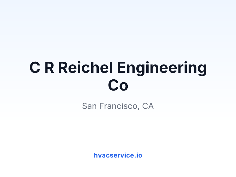 C R Reichel Engineering Co