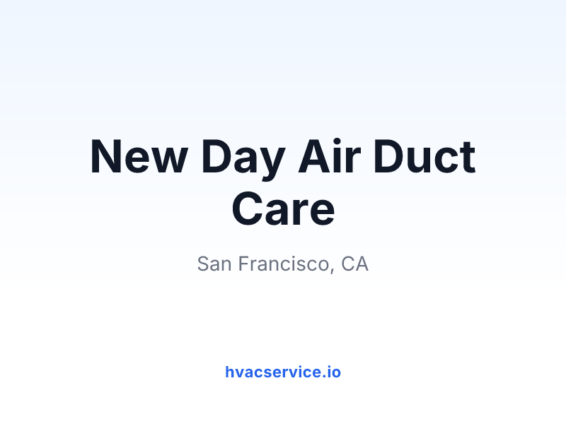 New Day Air Duct Care