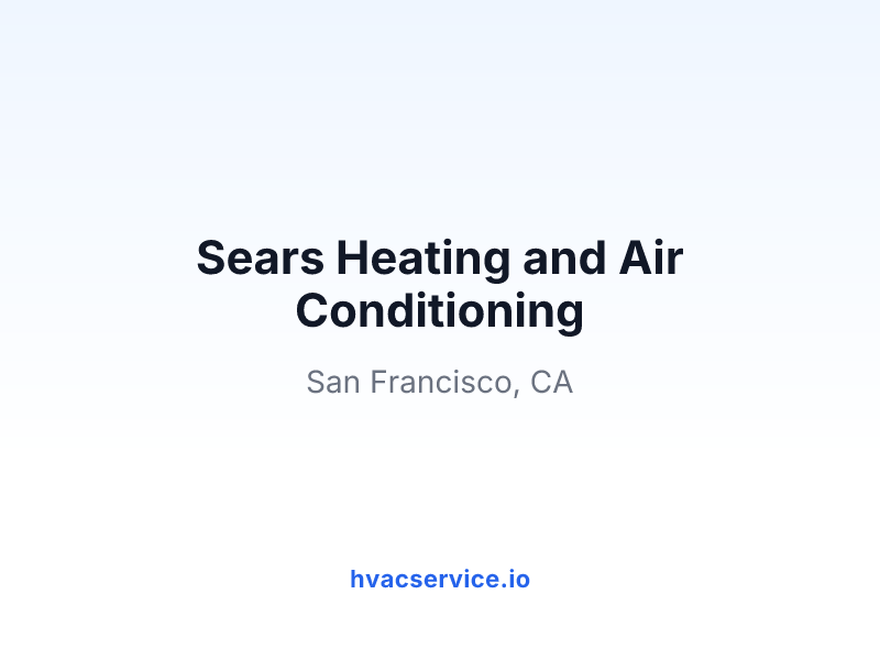 Sears Heating and Air Conditioning