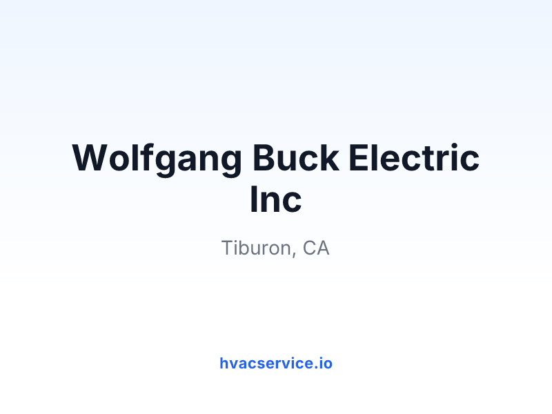 Wolfgang Buck Electric Inc