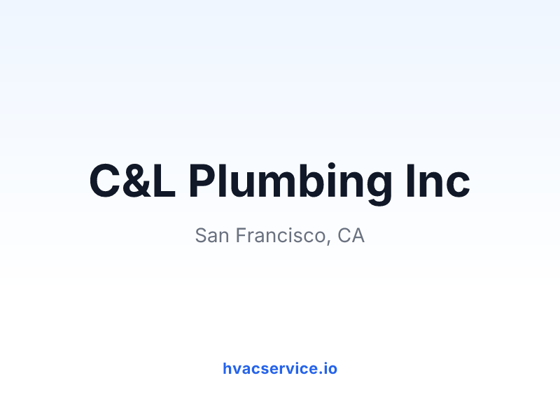 C&L Plumbing Inc