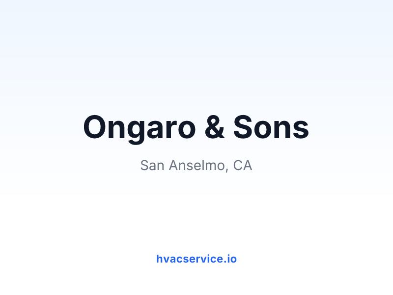 Ongaro & Sons