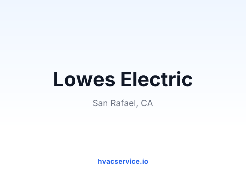 Lowes Electric