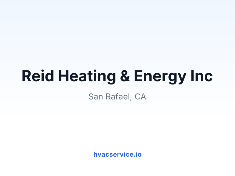 Reid Heating & Energy Inc
