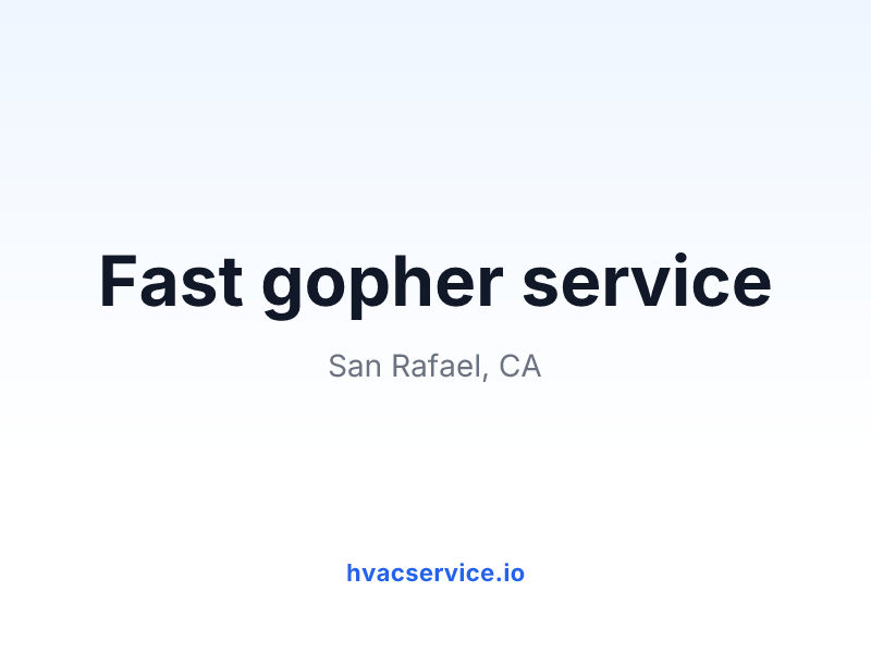 Fast gopher service