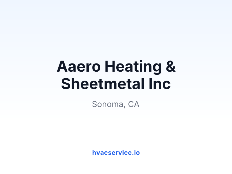 Aaero Heating & Sheetmetal Inc