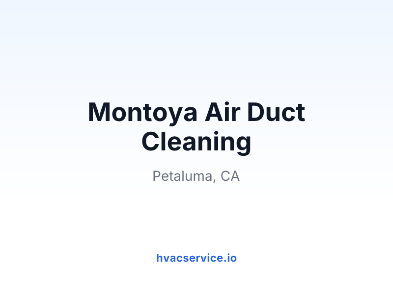 Montoya Air Duct Cleaning