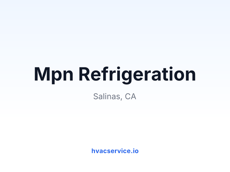 Mpn Refrigeration