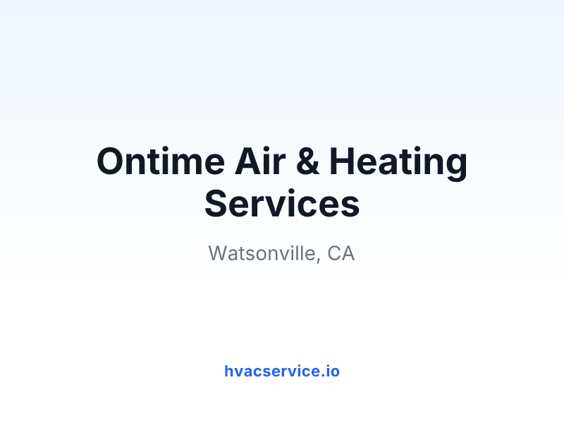 Ontime Air & Heating Services