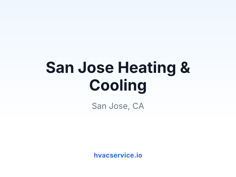 San Jose Heating & Cooling