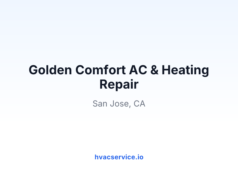 Golden Comfort AC & Heating Repair