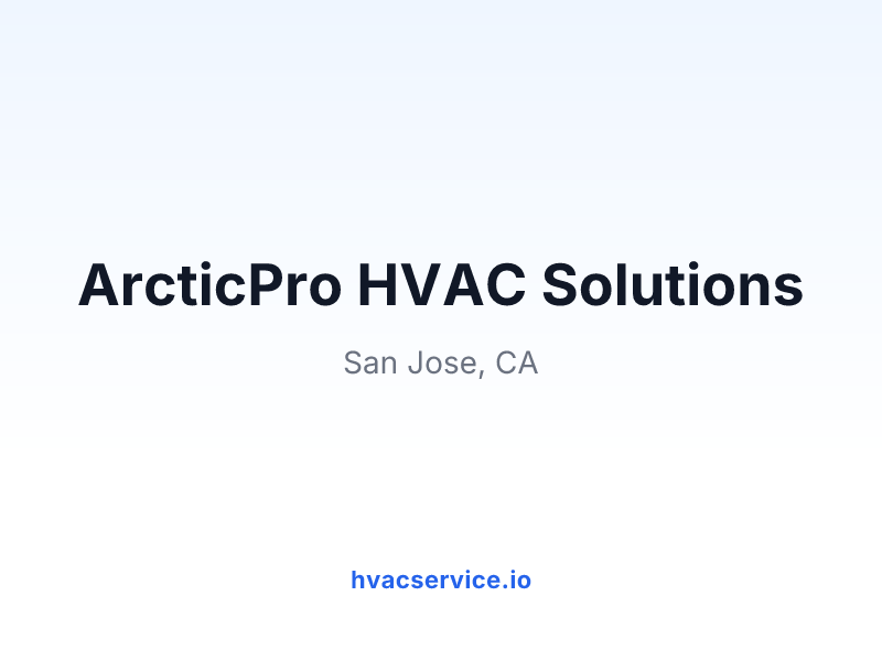 ArcticPro HVAC Solutions