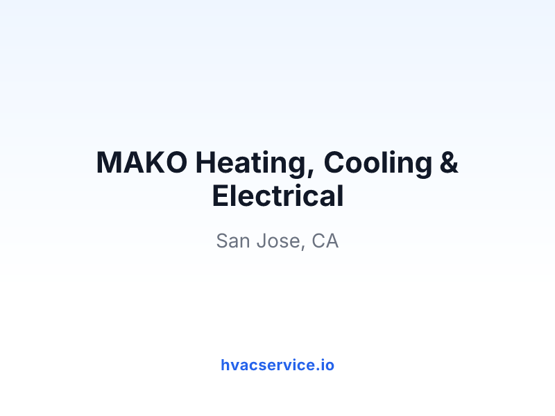 MAKO Heating, Cooling & Electrical