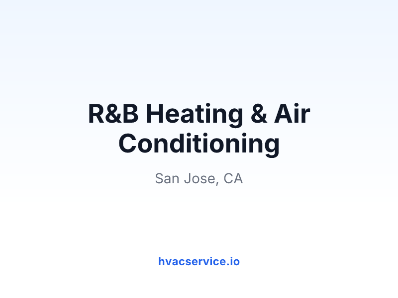 R&B Heating & Air Conditioning