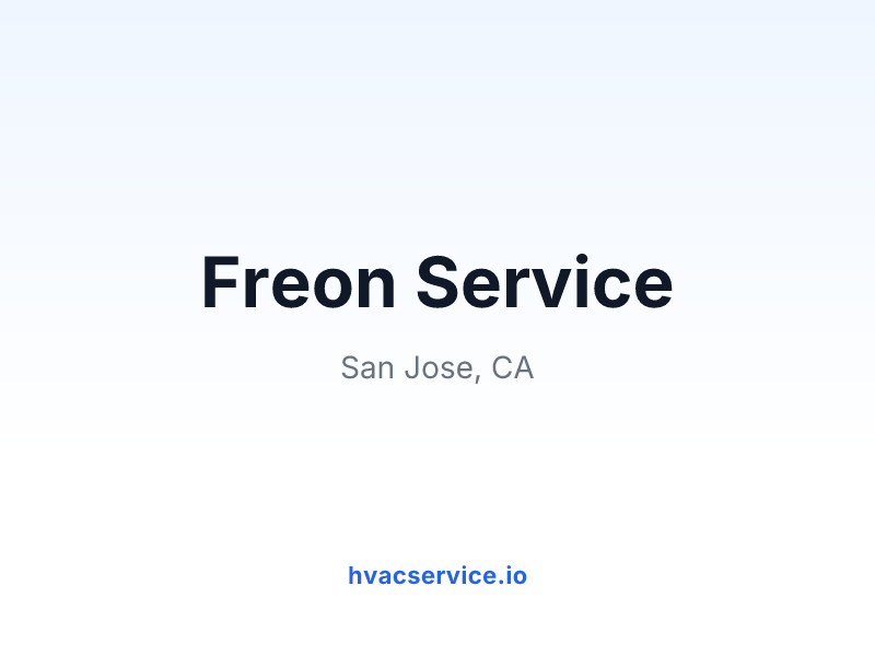 Freon Service