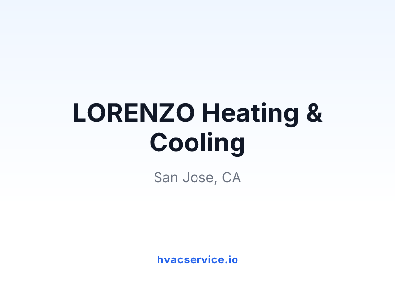 LORENZO Heating & Cooling