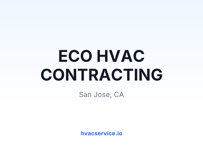 ECO HVAC CONTRACTING