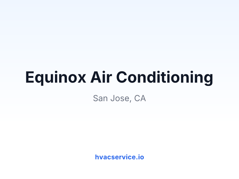 Equinox Air Conditioning