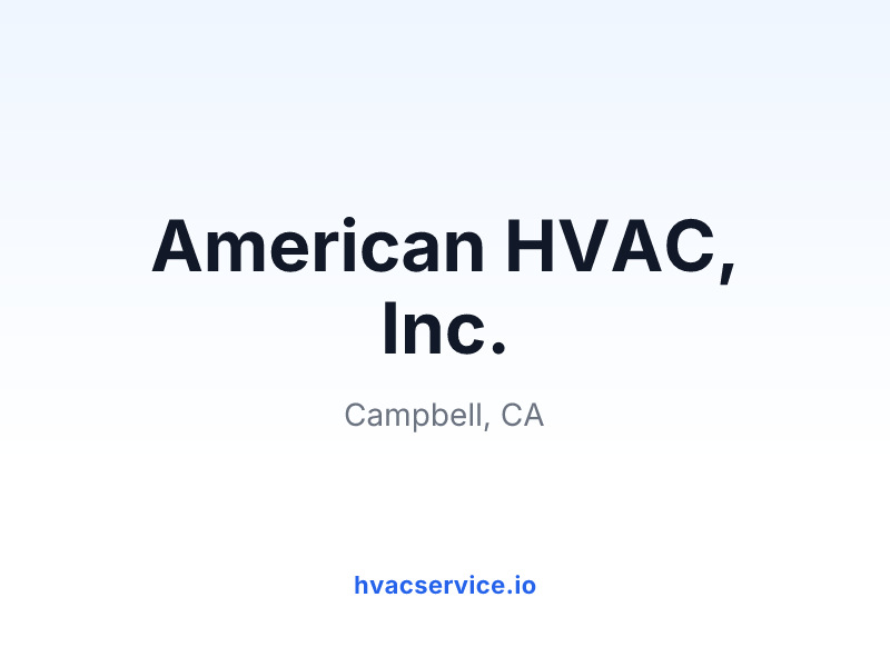 American HVAC, Inc.