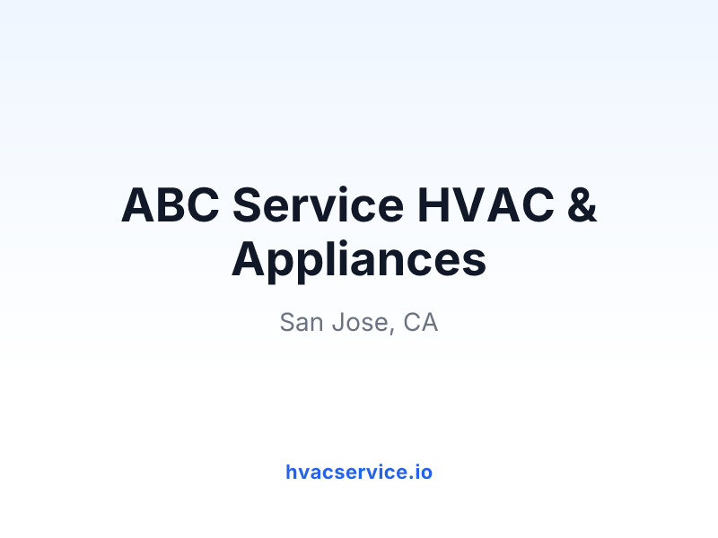 ABC Service HVAC & Appliances