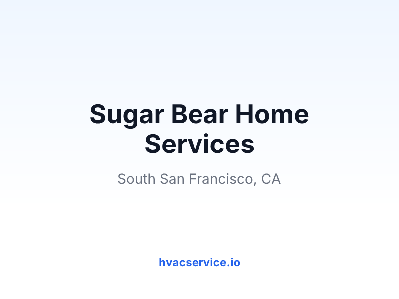 Sugar Bear Home Services