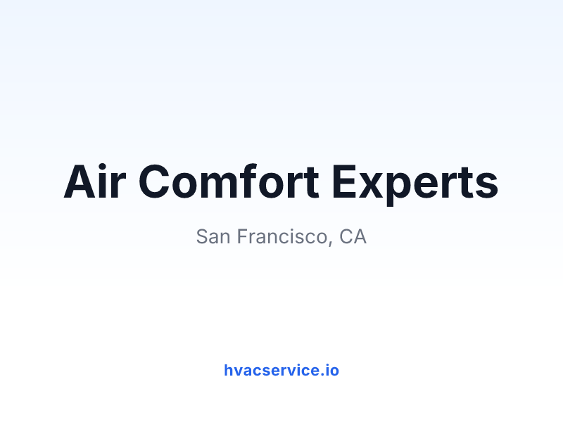Air Comfort Experts