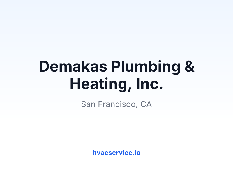 Demakas Plumbing & Heating, Inc.