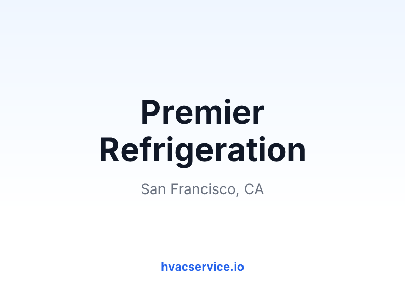 Premier Refrigeration