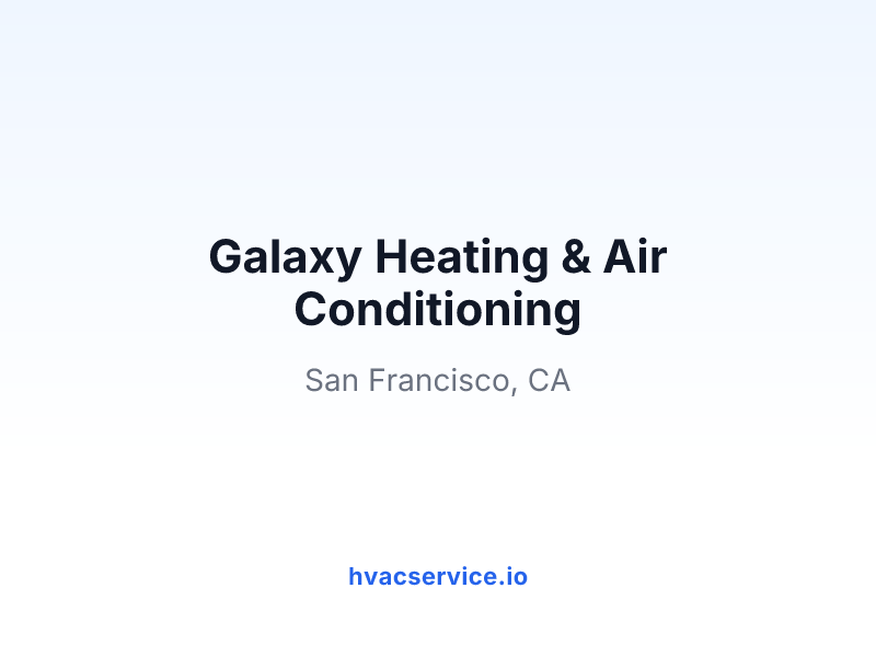 Galaxy Heating & Air Conditioning