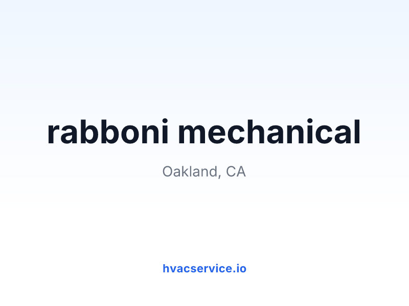 rabboni mechanical