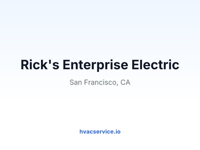 Rick's Enterprise Electric