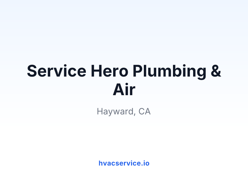 Service Hero Plumbing & Air