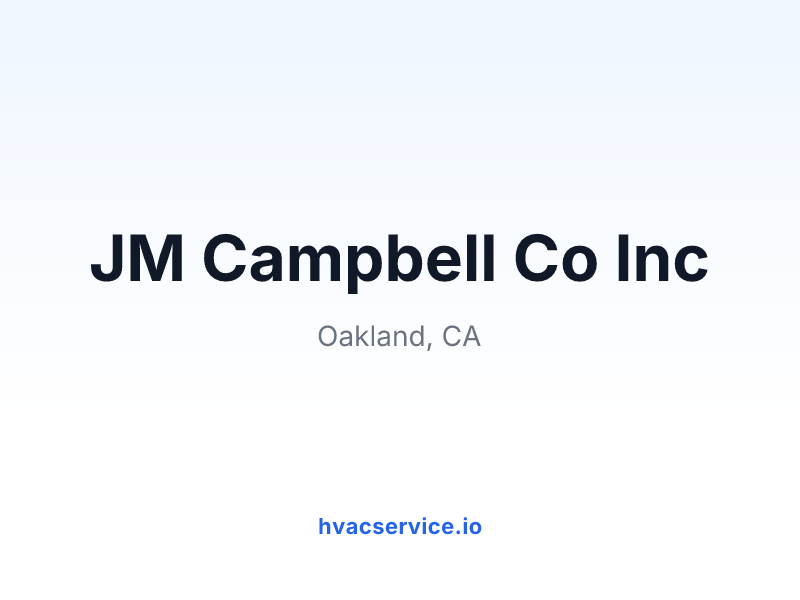 JM Campbell Co Inc