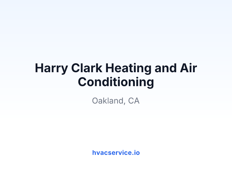 Harry Clark Heating and Air Conditioning