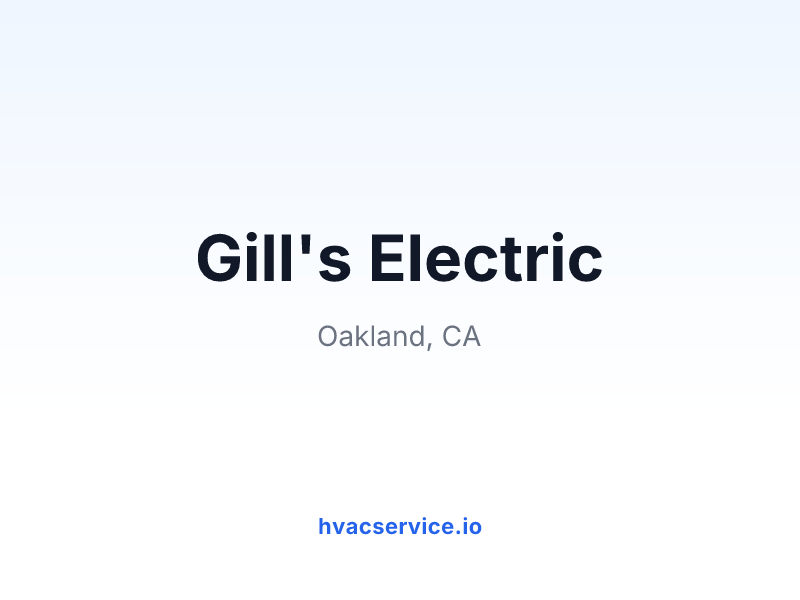 Gill's Electric