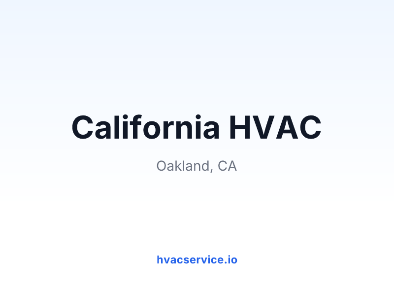 California HVAC