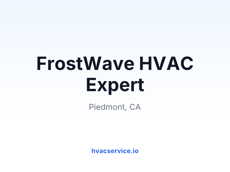 FrostWave HVAC Expert