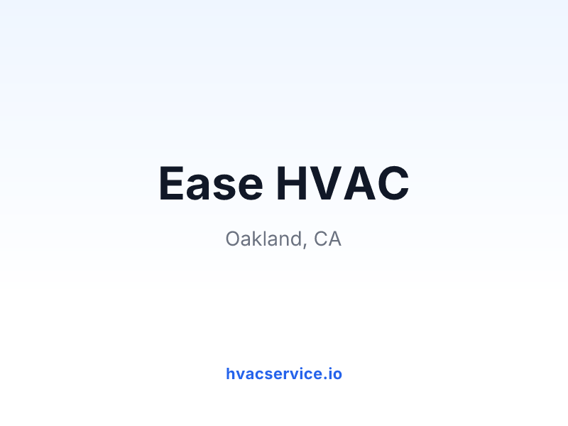 Ease HVAC