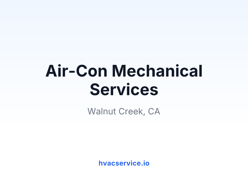 Air-Con Mechanical Services