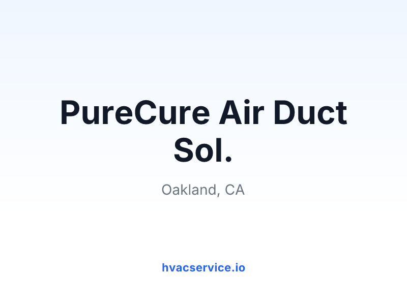 PureCure Air Duct Sol.